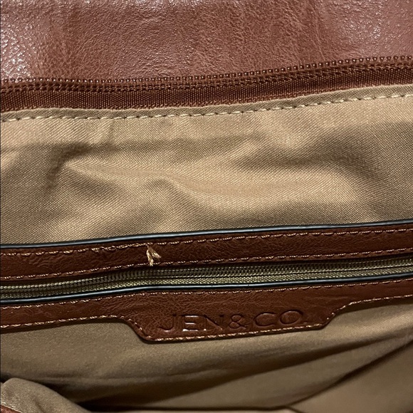 Elegant Brown and Multicolor Women's Satchel - Picture 4 of 4